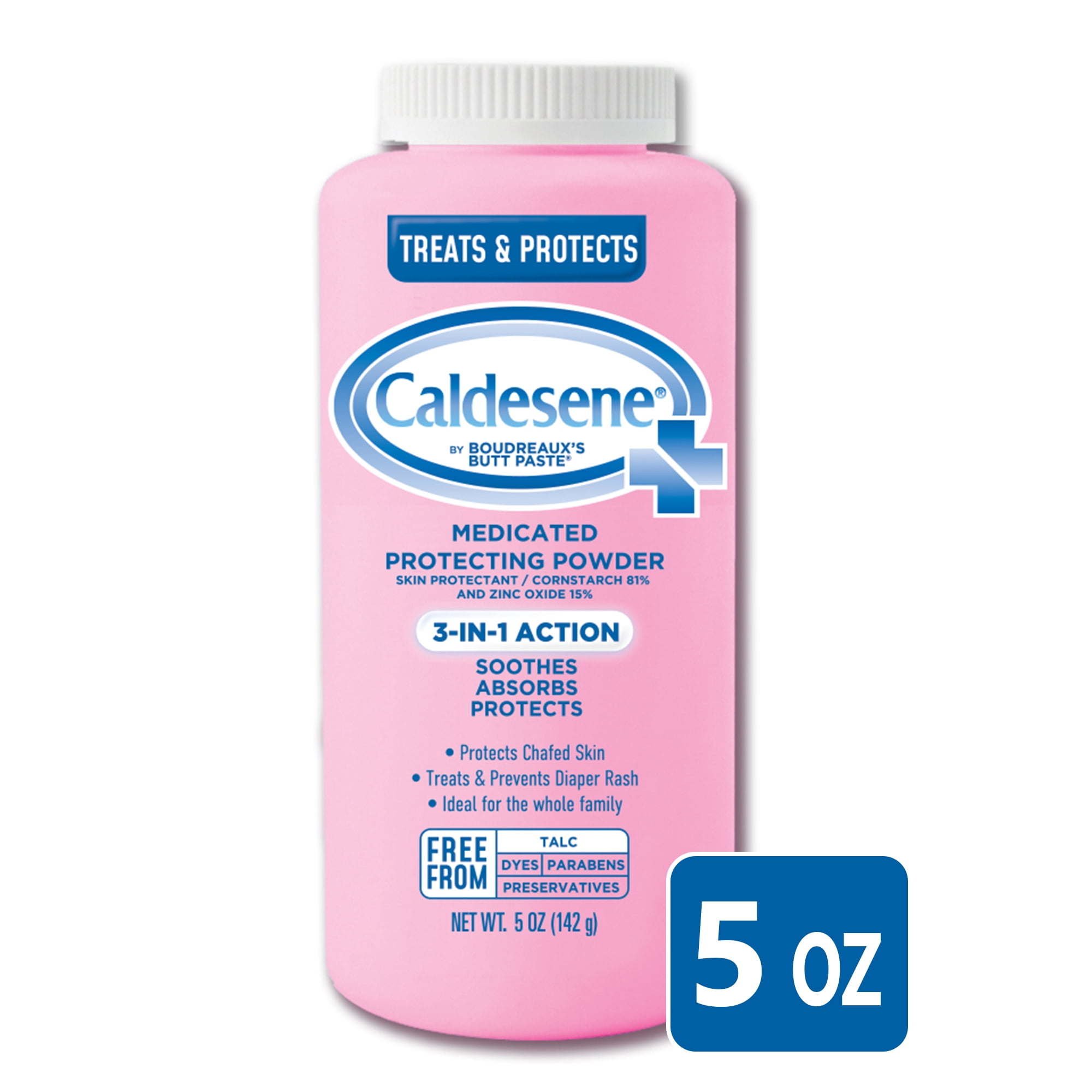 Caldesene Medicated Protecting Body Powder with Zinc Oxide and Cornstarch, Talc Free, 5 Oz Caldesene Medicated Protecting Body Powder with Zinc Oxide and Cornstarch, Talc Free, 5 Oz