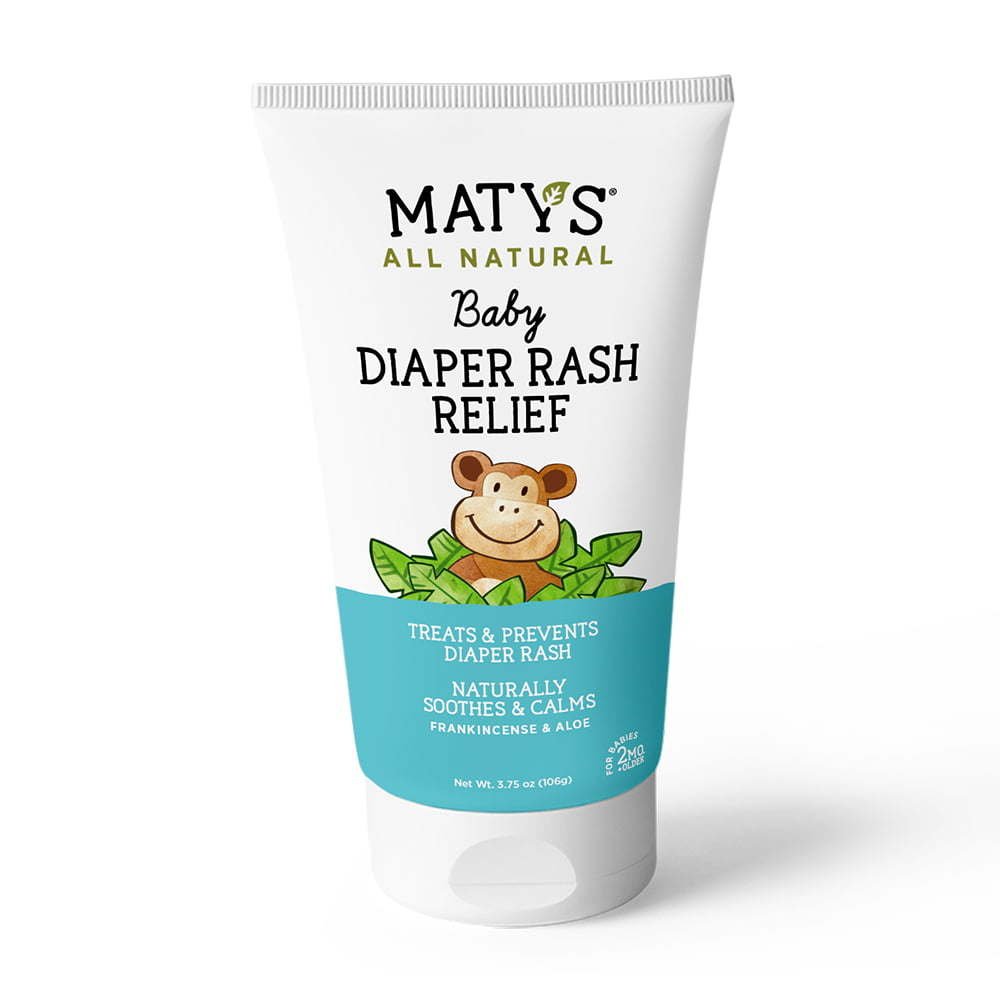 Maty's All Natural Baby Diaper Rash Relief Cream for 3 Months Plus, 3.75 oz Tube Maty's All Natural Baby Diaper Rash Relief Cream for 3 Months Plus, 3.75 oz Tube