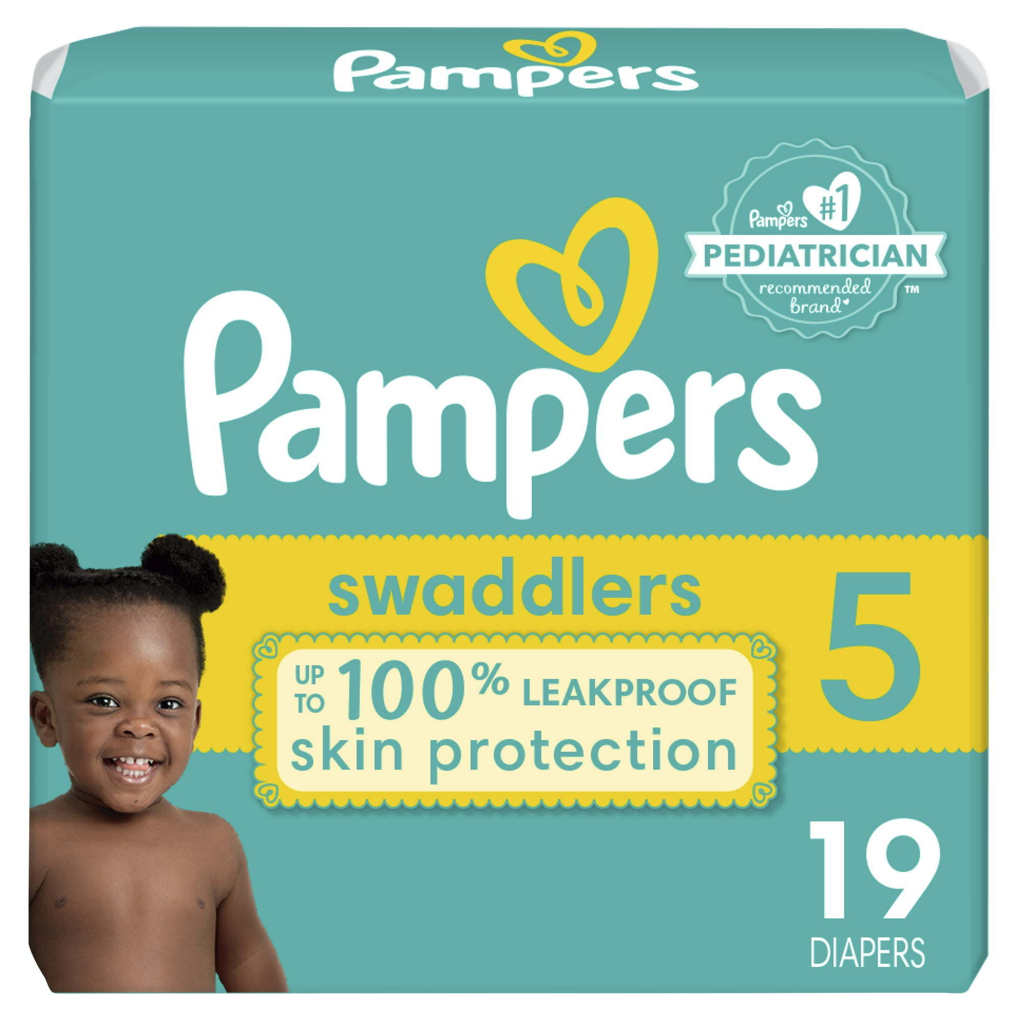 Pampers Swaddlers Diapers Size 5, 19 Count Pampers Swaddlers Diapers Size 5, 19 Count