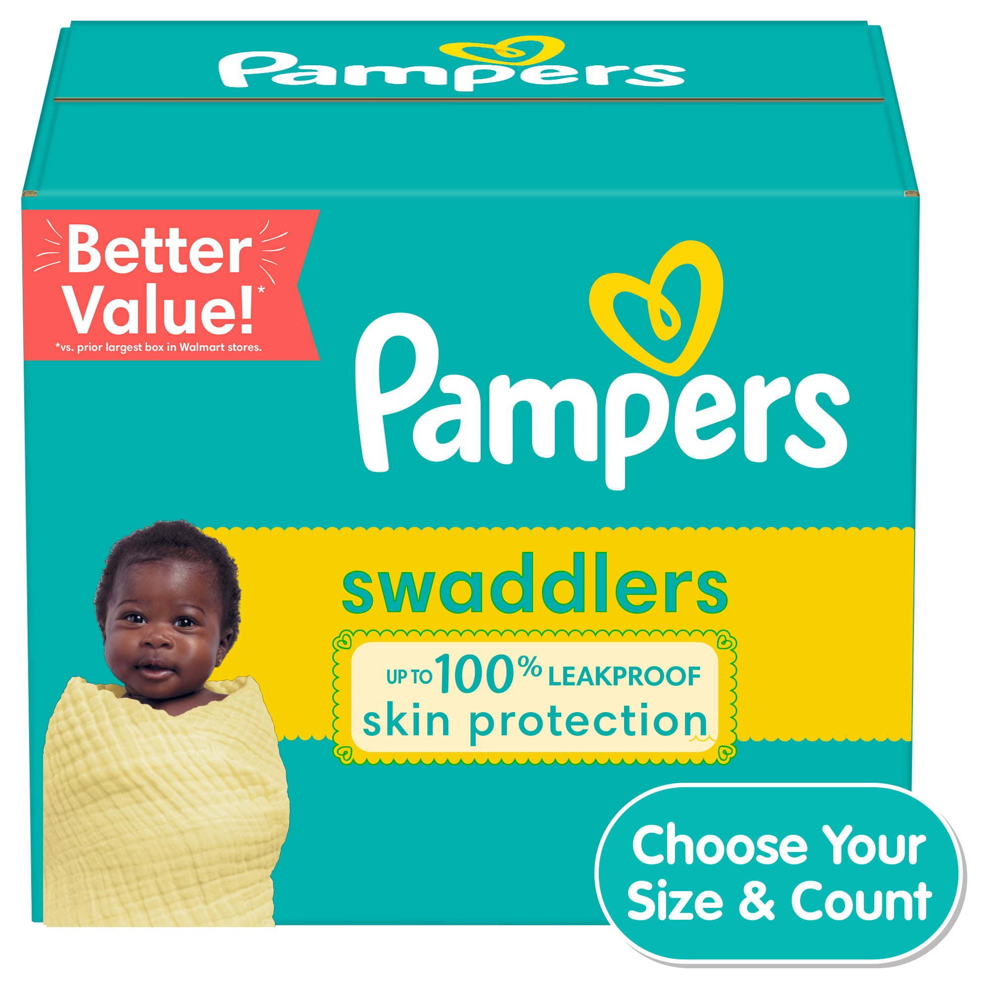 Pampers Swaddlers Diapers Size Newborn, 136 Count Pampers Swaddlers Diapers Size Newborn, 136 Count