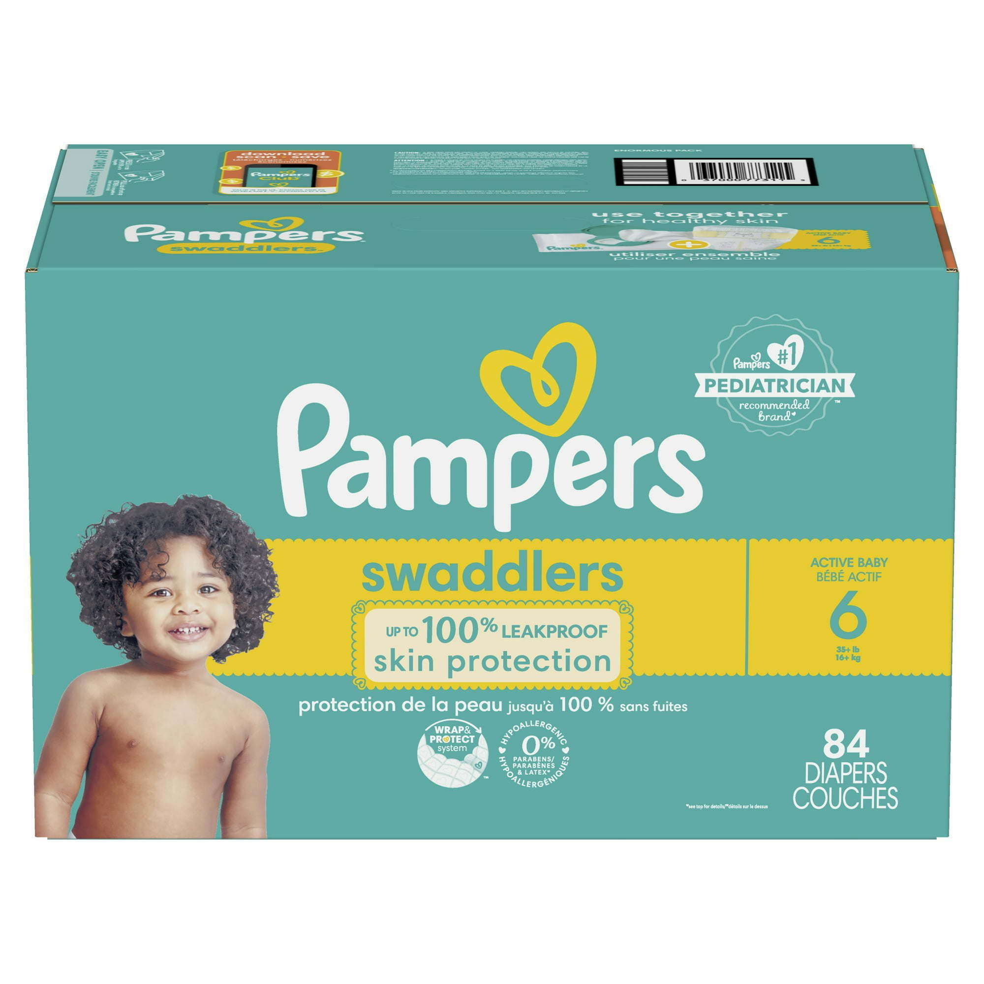 Pampers Swaddlers Diapers Enormous Pack Size 6, 84 Count Pampers Swaddlers Diapers Enormous Pack Size 6, 84 Count