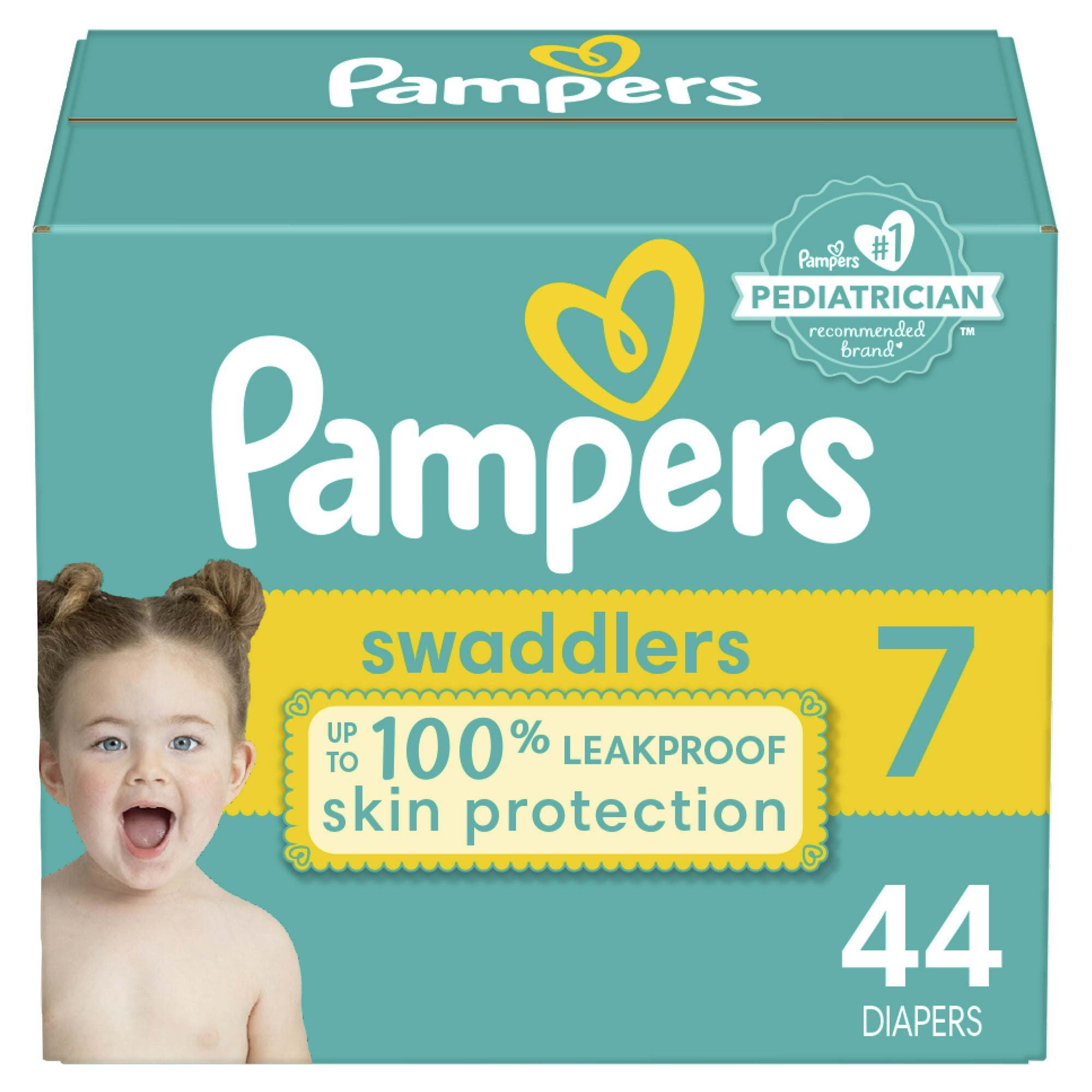 Pampers Swaddlers Diapers Size 7, 44 Count Pampers Swaddlers Diapers Size 7, 44 Count