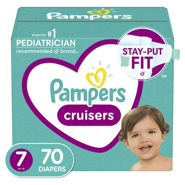 Pampers Cruisers Active Fit Taped Diapers Size 7, 70 Count Pampers Cruisers Active Fit Taped Diapers Size 7, 70 Count