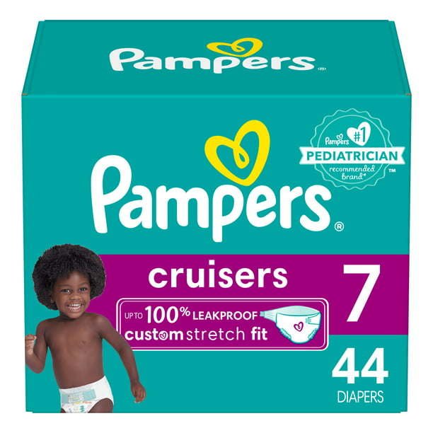 Pampers Cruisers Active Fit Taped Diapers Size 7, 44 Count Pampers Cruisers Active Fit Taped Diapers Size 7, 44 Count