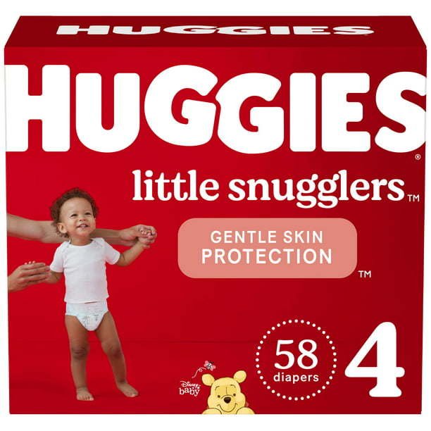 Huggies Little Snugglers Size 4; 58 Count Huggies Little Snugglers Size 4; 58 Count