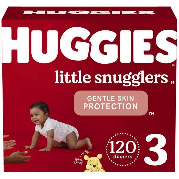 Huggies Little Snugglers Size 3; 120 Count Huggies Little Snugglers Size 3; 120 Count
