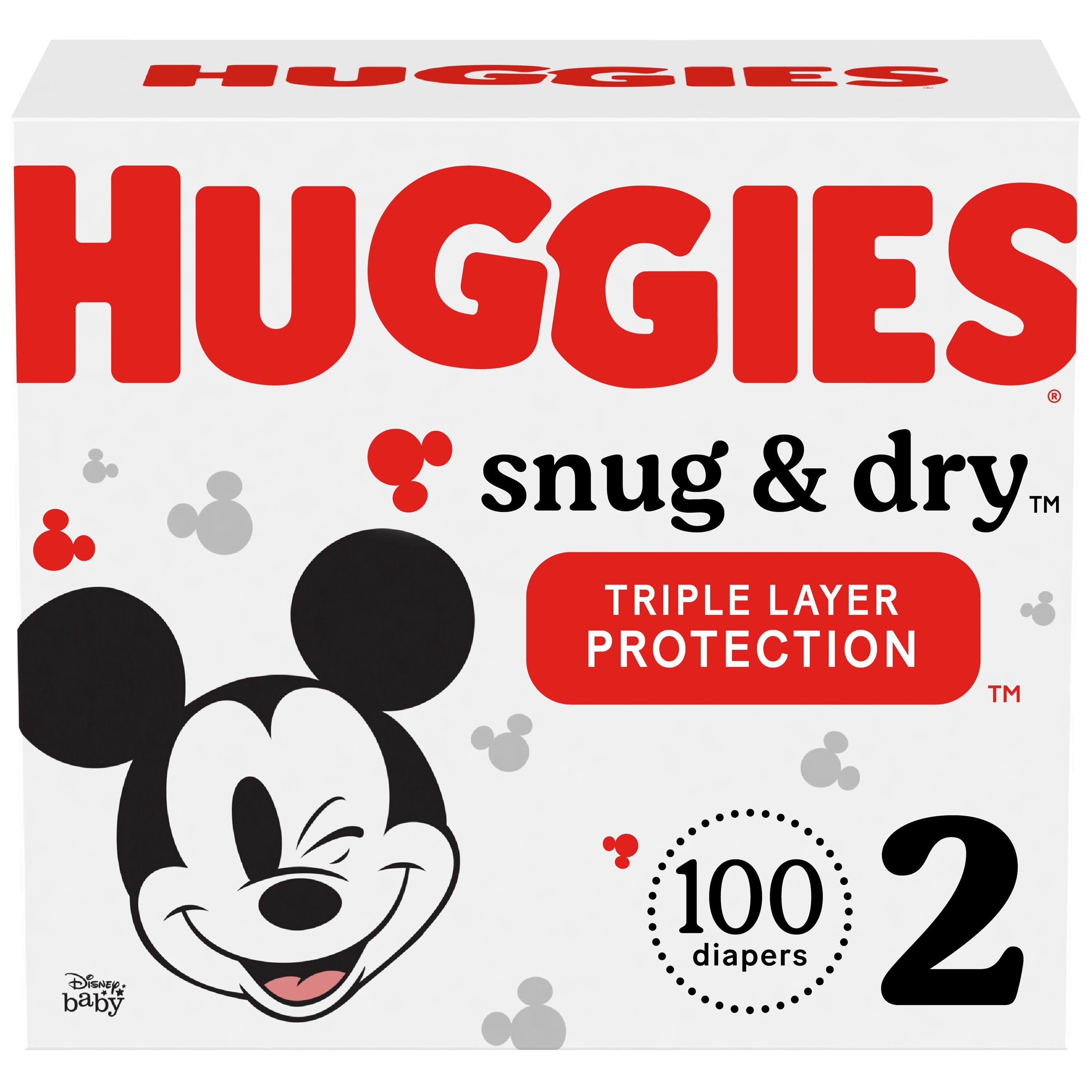 Huggies Snug & Dry Baby Diapers Size 2; Count 100 Huggies Snug & Dry Baby Diapers Size 2; Count 100