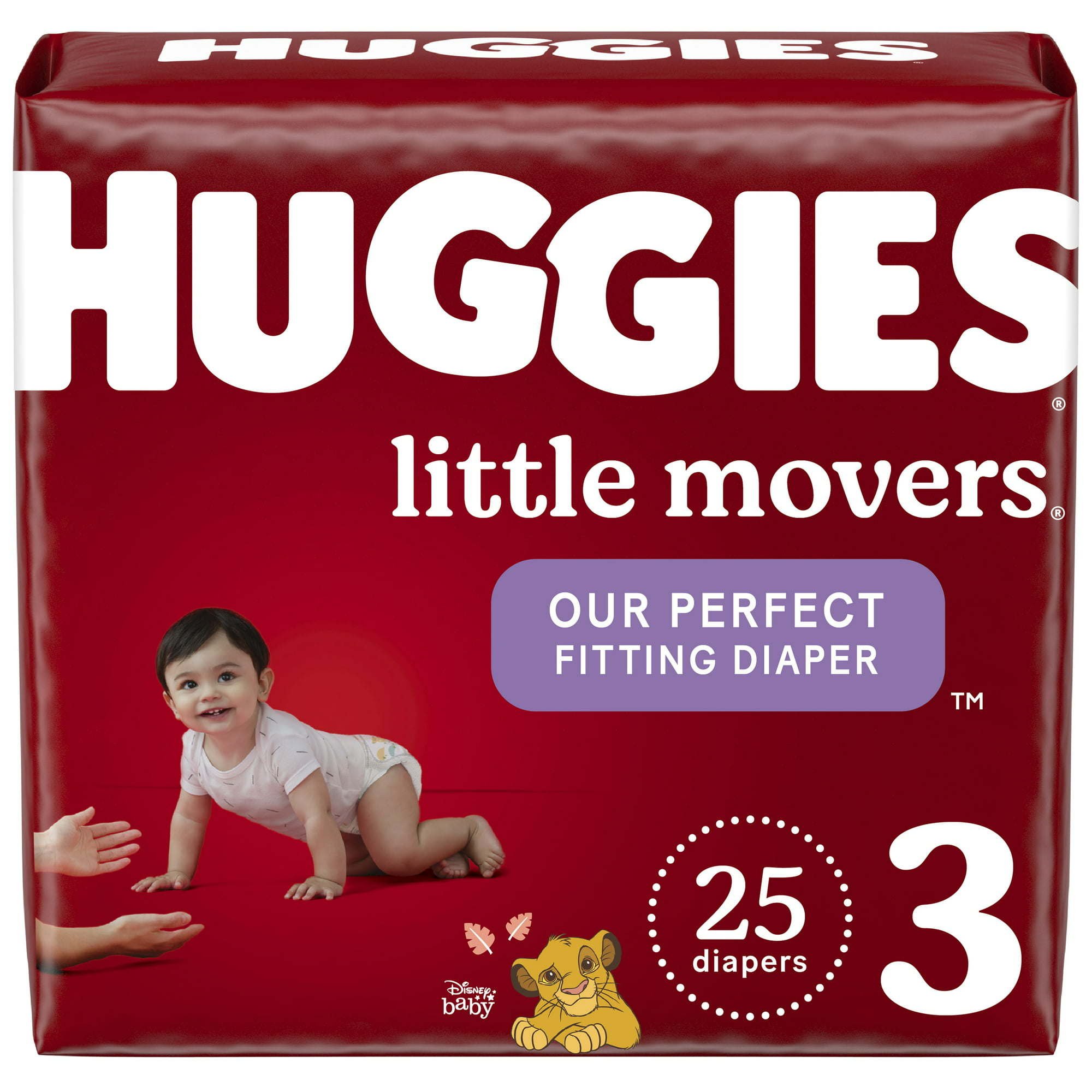 Huggies Little Movers Baby Diapers Size 3; 25 Count Huggies Little Movers Baby Diapers Size 3; 25 Count