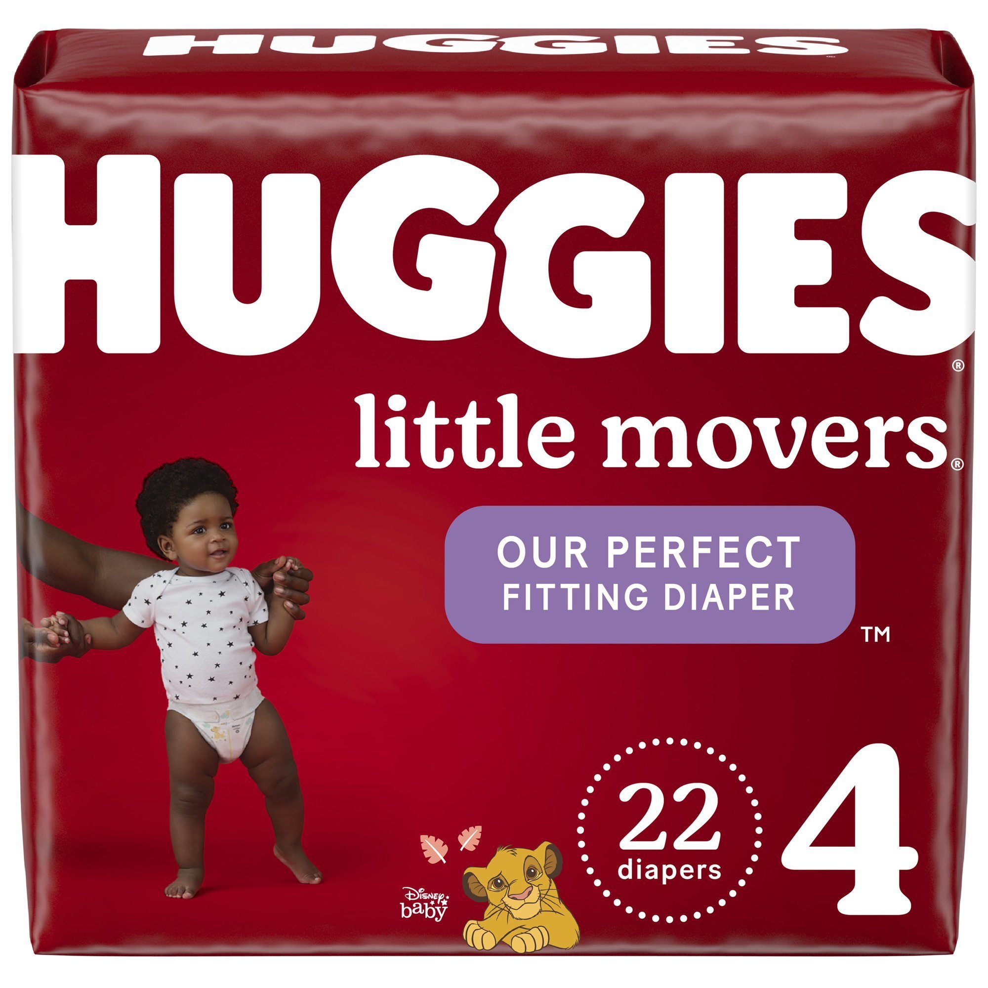 Huggies Little Movers Baby Diapers Size 4; 22 Count Huggies Little Movers Baby Diapers Size 4; 22 Count