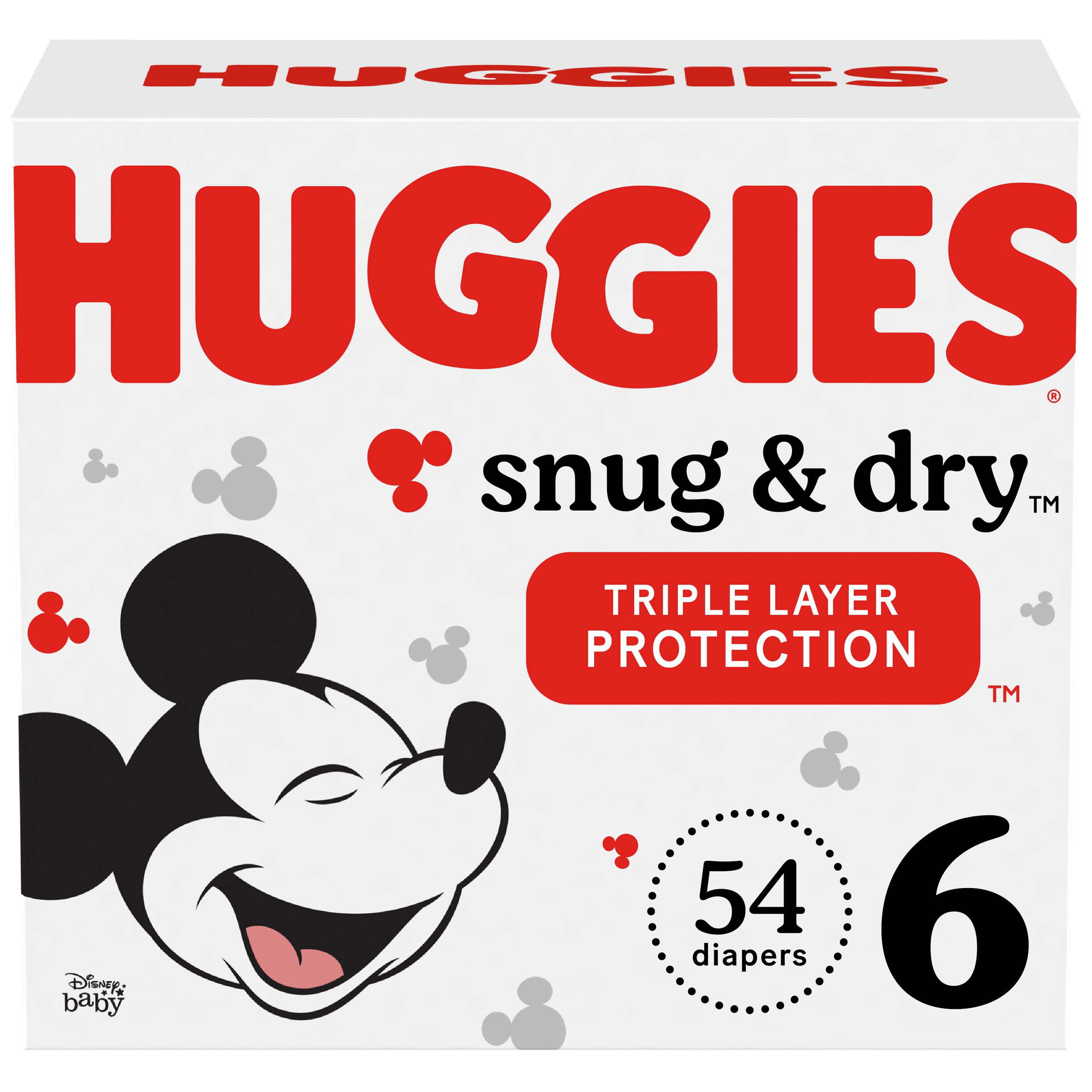 Huggies Snug & Dry Baby Diapers Size 6; Count 54 Huggies Snug & Dry Baby Diapers Size 6; Count 54