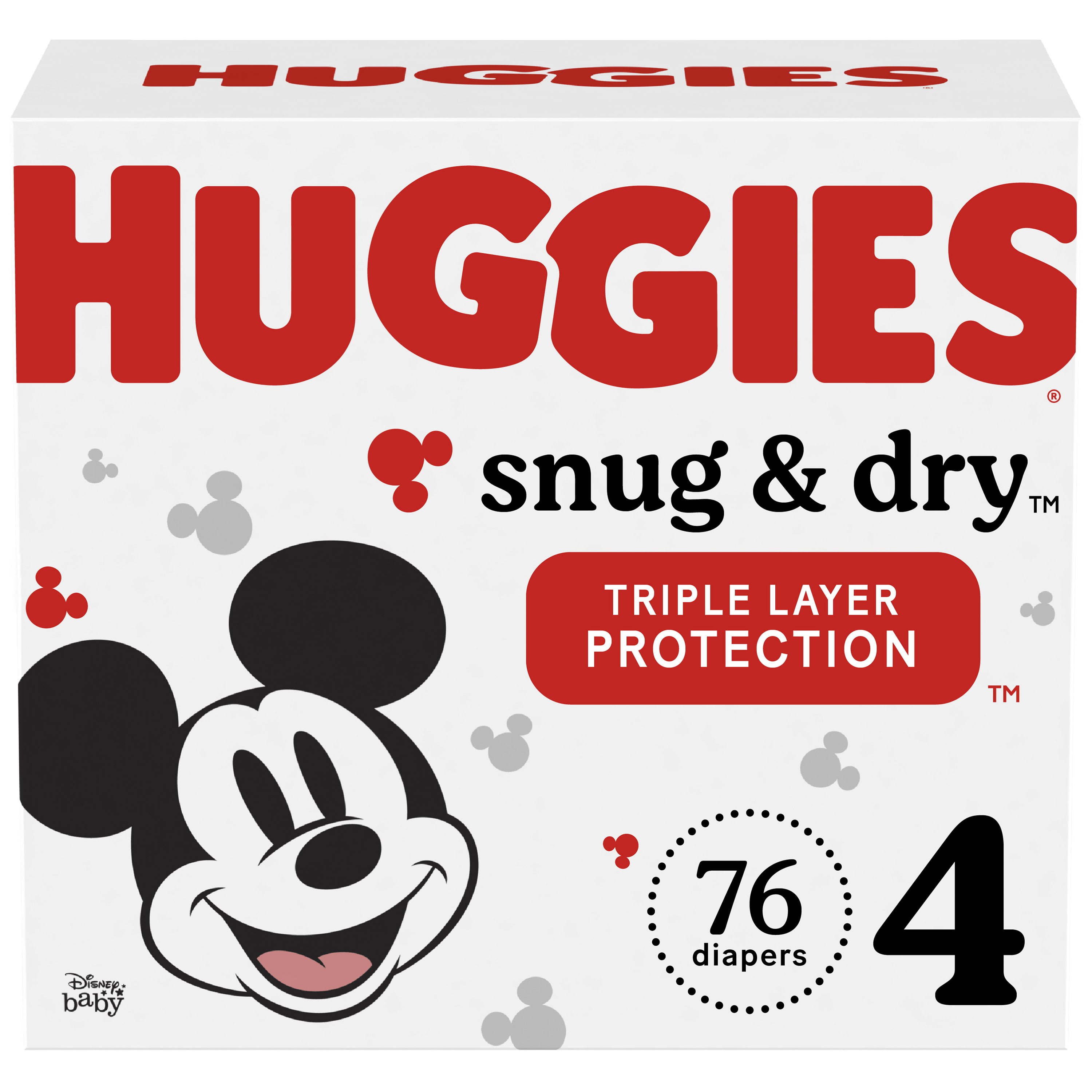 Huggies Snug & Dry Baby Diapers Size 4; Count 76 Huggies Snug & Dry Baby Diapers Size 4; Count 76