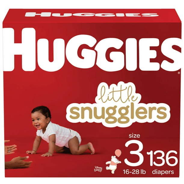 Huggies Little Snugglers Hypoallergenic and Latex-Free Diapers Size 3; Count 136 Huggies Little Snugglers Hypoallergenic and Latex-Free Diapers Size 3; Count 136