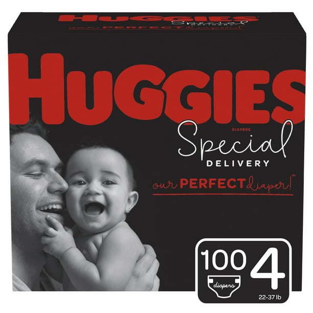 Huggies Special Delivery Hypoallergenic Baby Diapers Size 4; Count 100 Huggies Special Delivery Hypoallergenic Baby Diapers Size 4; Count 100