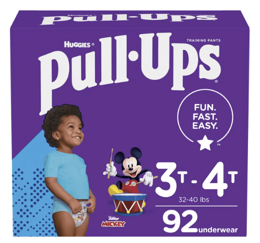 Pull-Ups Boys' Potty Training Underwear Size 5; 3T-4T; 92 Ct Pull-Ups Boys' Potty Training Underwear Size 5; 3T-4T; 92 Ct