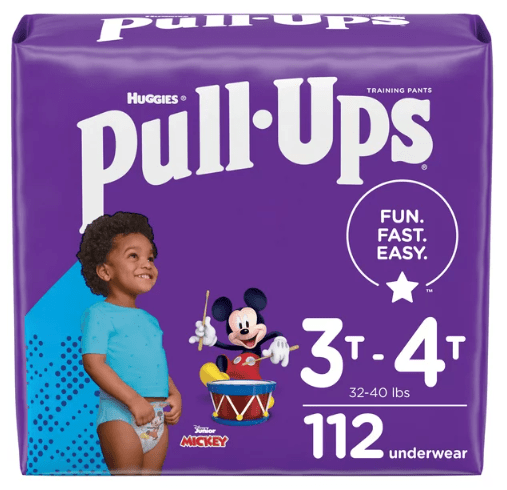 Pull-Ups Boys' Potty Training Underwear Size 5; 3T-4T; 112 Ct Pull-Ups Boys' Potty Training Underwear Size 5; 3T-4T; 112 Ct