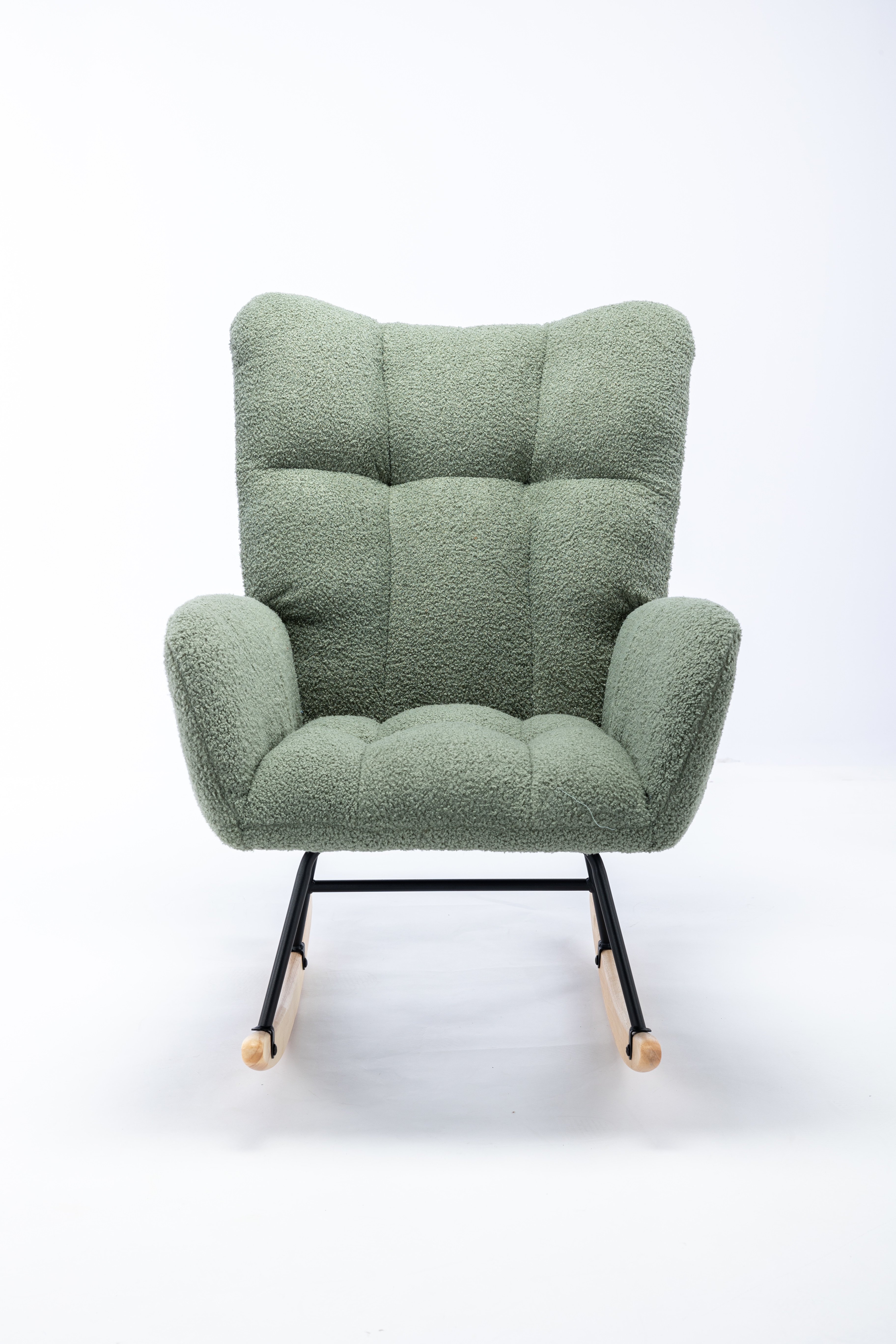 Rocking Chair, Soft Teddy Velvet Fabric Rocking Chair for Nursery Rocking Chair, Soft Teddy Velvet Fabric Rocking Chair for Nursery