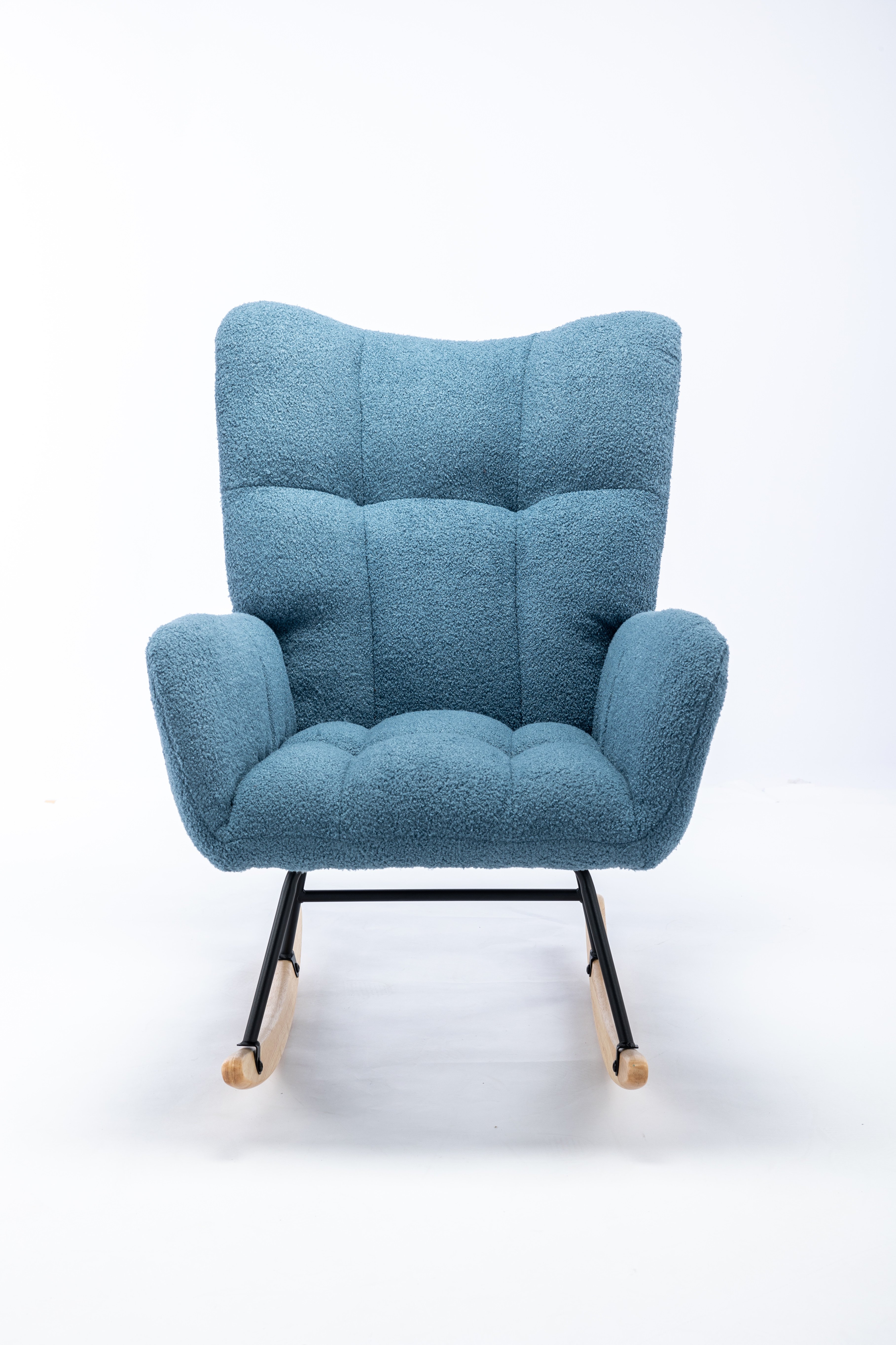 Rocking Chair, Soft Teddy Velvet Fabric Rocking Chair for Nursery Rocking Chair, Soft Teddy Velvet Fabric Rocking Chair for Nursery