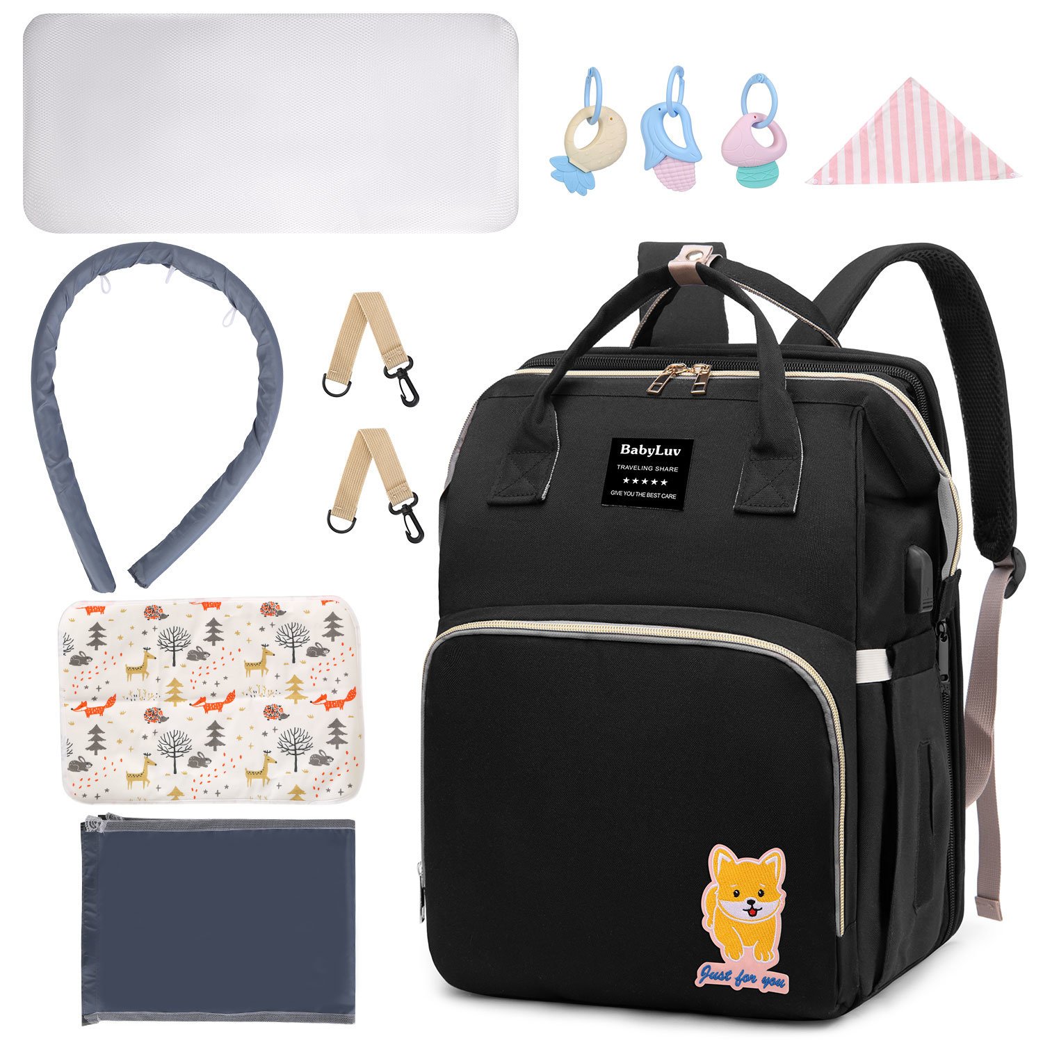 Multifunctional Diaper Bag Backpack Waterproof Mommy Bag Nappy Bag Maternity Backpack for Baby with Insulated Pockets Diaper Pad Toys Burp Cloth USB P Multifunctional Diaper Bag Backpack Waterproof Mommy Bag Nappy Bag Maternity Backpack for Baby with Insulated Pockets Diaper Pad Toys Burp Cloth USB P